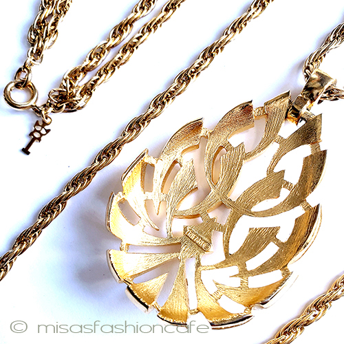 （画像用） Trifari　 トリファリ ロング２連ネックレス