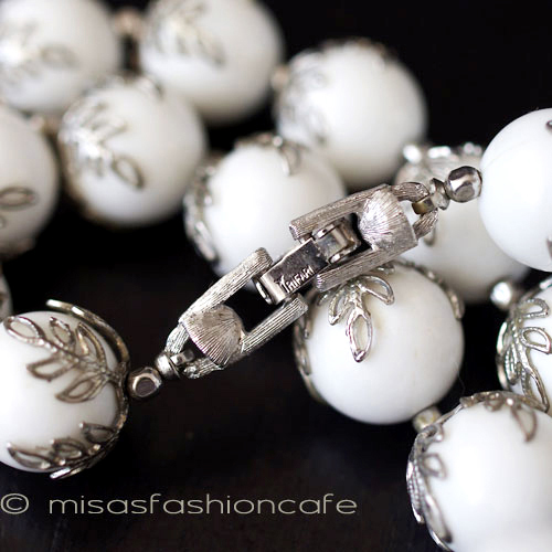 （画像用） Trifari　 トリファリ 銀葉　ネックレス