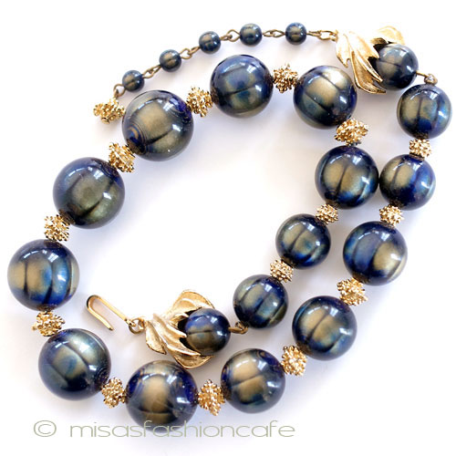 （画像用） Ｔｒｉｆａｒｉ　 トリファリ ネイビーGoldネックレス