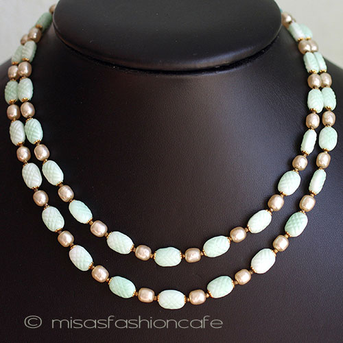 （画像用） ミリアムハスケル　２連 ガラス＆バロックパール