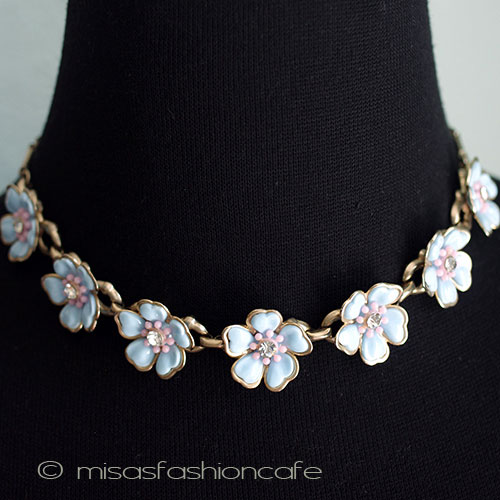 （画像用） パステルフラワーネックレス