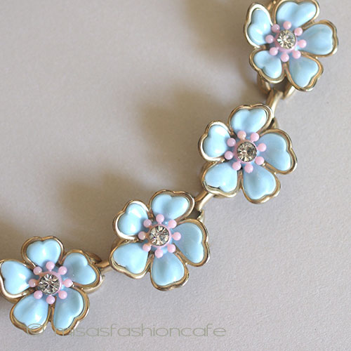 （画像用） パステルフラワーネックレス