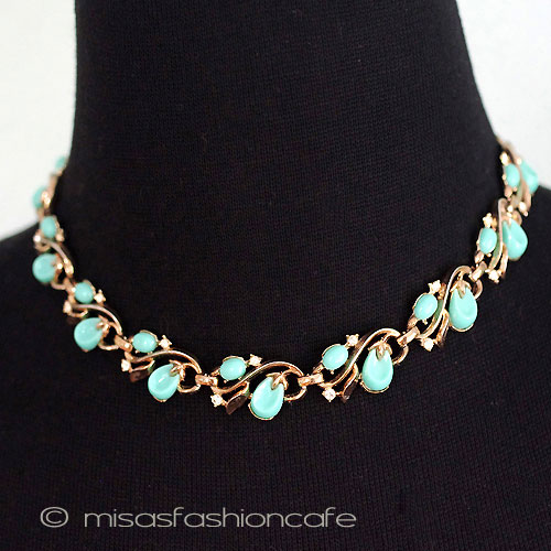 （画像用） Trifari　トリファリ ターコイズのベリー