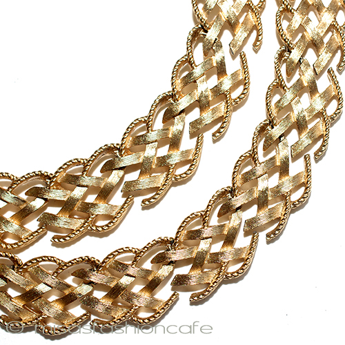 （画像用） Trifari　 トリファリ 透かしリボン　ネックレス