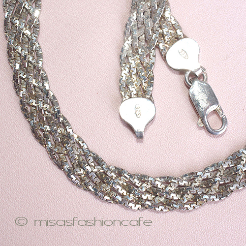 （画像用） 銀製スターリングシルバー　 Italy刻印 ネックレス