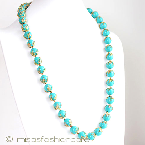 （画像用） Ｔｒｉｆａｒｉ　 トリファリ ターコイズ　ネックレス