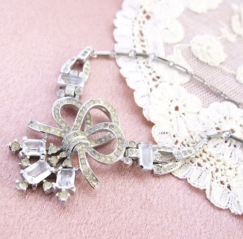 （画像用） クラウンTrifari　 レアSterlingネックレス