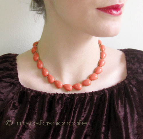 （画像用） Ｔｒｉｆａｒｉ　 トリファリ コーラルカラー　ネックレス