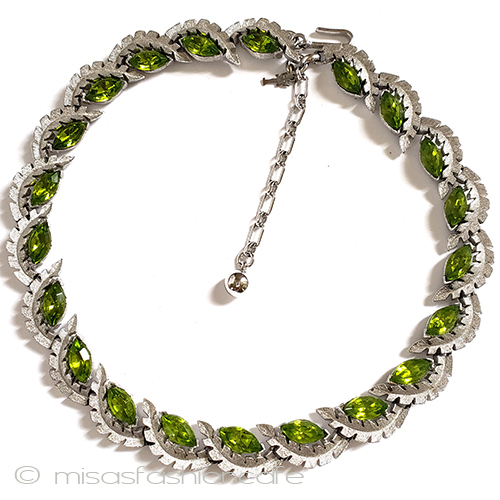 （画像用） Ｔｒｉｆａｒｉ　 トリファリ ペリドット銀葉ネックレス