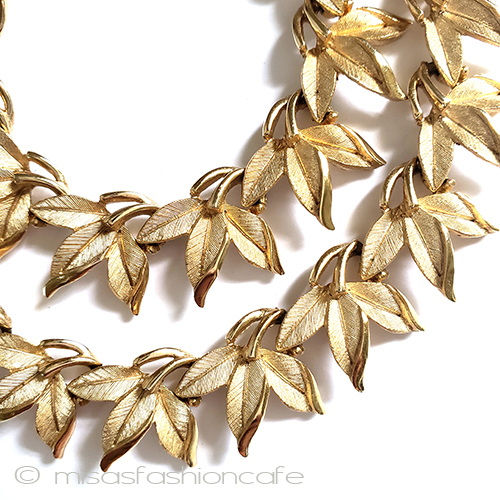 （画像用） Ｔｒｉｆａｒｉ　 トリファリ 金の笹の葉　ネックレス