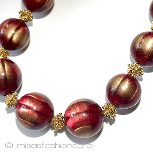 （画像用） Trifari　 トリファリ ワイン　ネックレス