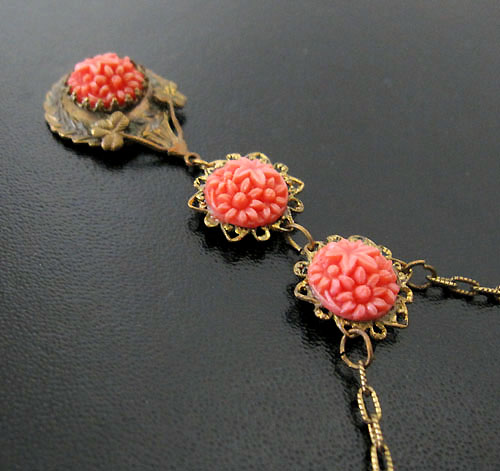 （画像用） セルロイド製お花ネックレス