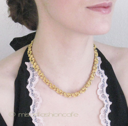 （画像用） Trifari　トリファリ ゴールドリーフ　ネックレス