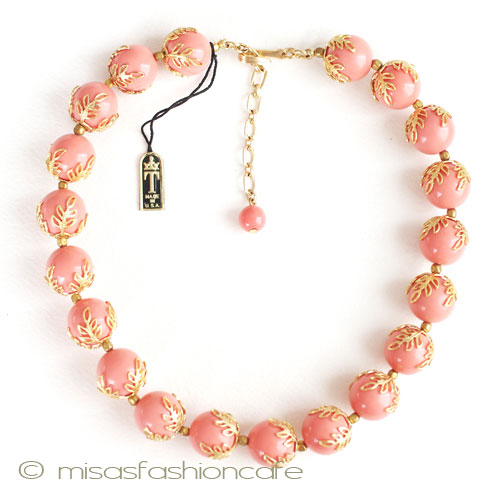 （画像用） Ｔｒｉｆａｒｉ　 トリファリ 金葉コーラル ネックレス