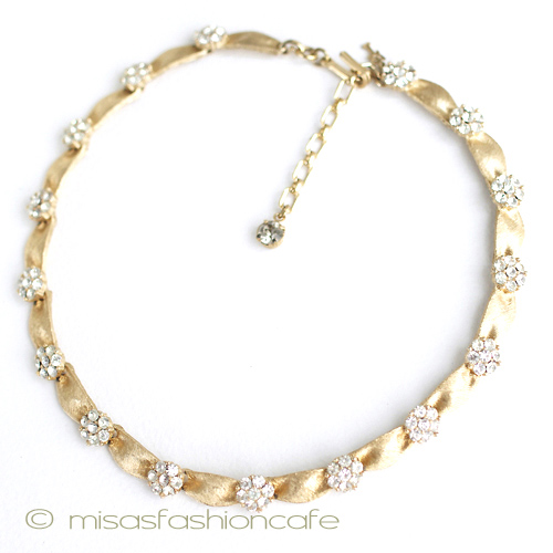 （画像用） Trifari　 トリファリ RSの花　ネックレス