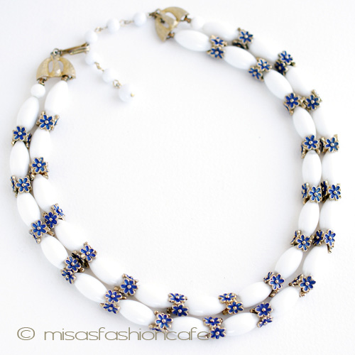 （画像用） Ｔｒｉｆａｒｉ　 トリファリ 　小花２連ネックレス