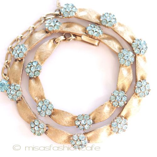 （画像用） Ｔｒｉｆａｒｉ　 トリファリ 水色の花 ネックレス