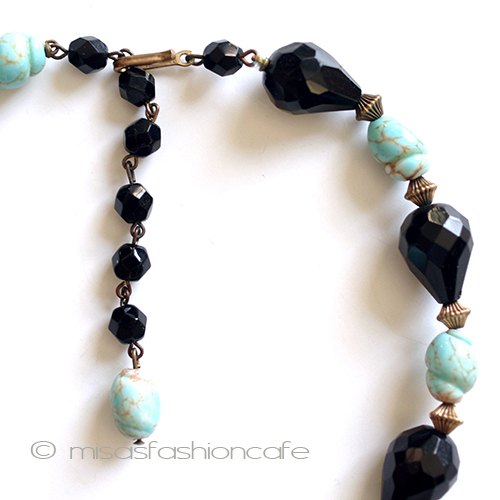 （画像用） Trifari　 トリファリ ガラス　ネックレス