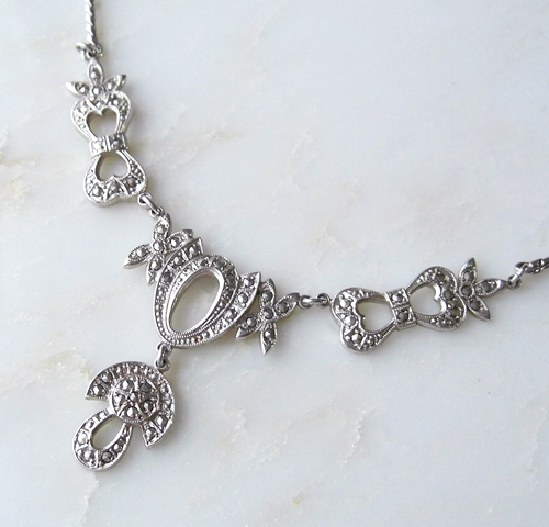 （画像用） スターリングシルバー製 リボン　ネックレス