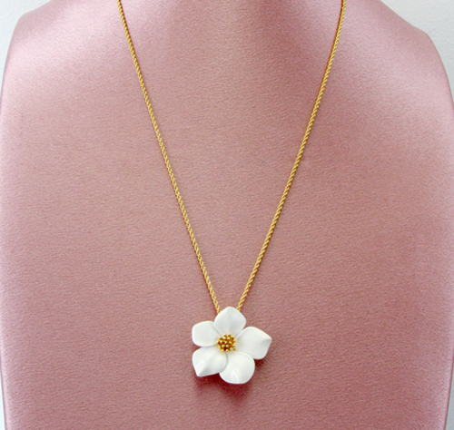 （画像用） Trifari　 トリファリ アネモネの花ネックレス