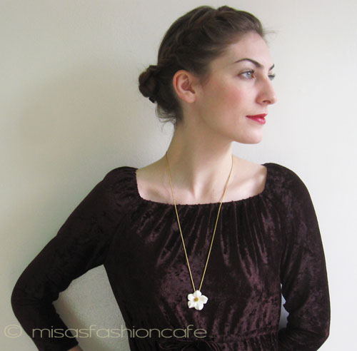 （画像用） Trifari　 トリファリ アネモネの花ネックレス