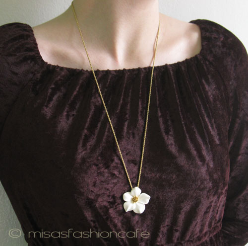 （画像用） Trifari　 トリファリ アネモネの花ネックレス