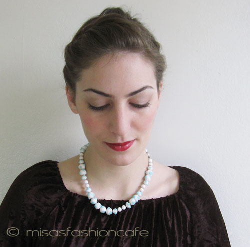 （画像用） Ｔｒｉｆａｒｉ　 トリファリ 水玉ガラス　ネックレス