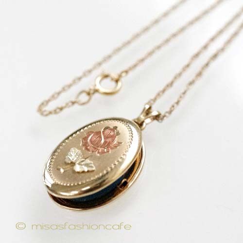 （画像用） 14Kgf ローズロケット ネックレス