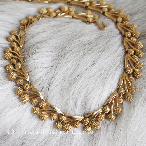 （画像用） Trifari トリファリ たんぽぽ ネックレス