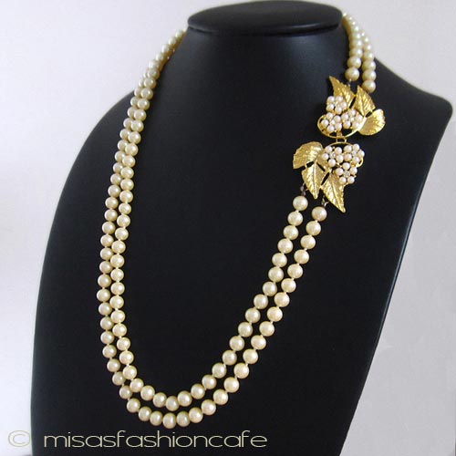 （画像用） お花パール ネックレス