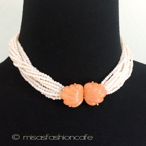 （画像用） Trifari　 トリファリ パール12連ネックレス