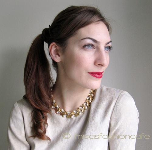 （画像用） Trifari　トリファリ　豪華 パールどんぐりネックレス