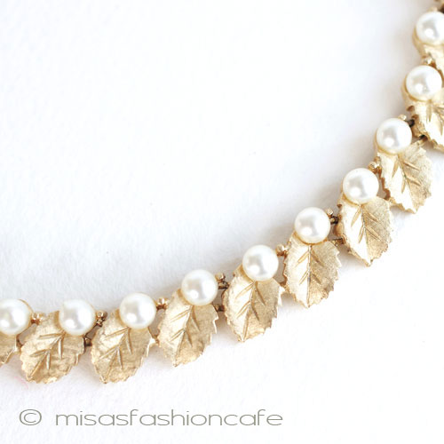 （画像用） Ｔｒｉｆａｒｉ　 トリファリ パール金葉ネックレス