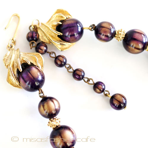 （画像用） Trifari　トリファリ パープル　ネックレス