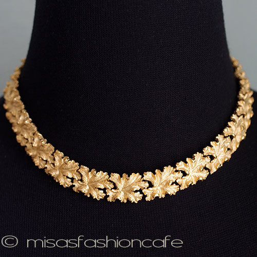 （画像用） Ｔｒｉｆａｒｉ　トリファリ 金葉　ネックレス