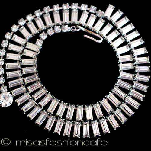 （画像用） バゲットクリスタル　ネックレス