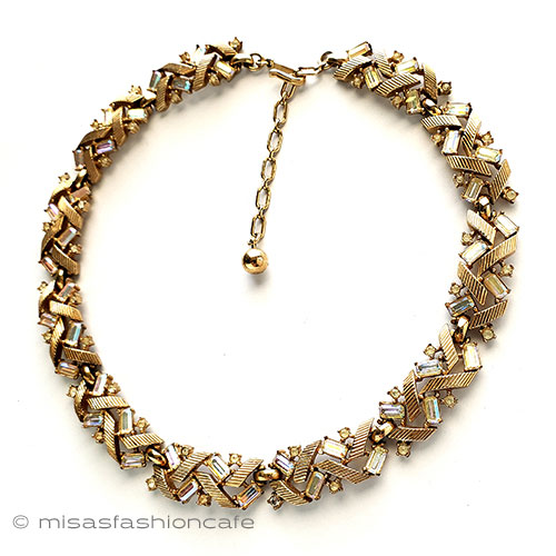 （画像用） Trifari　 トリファリ クリスタルネックレス