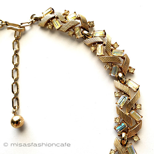 （画像用） Trifari　 トリファリ クリスタルネックレス