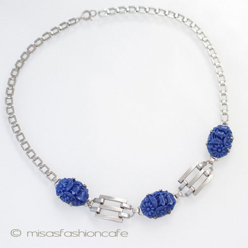 （画像用） Coro 青の花畑ネックレス