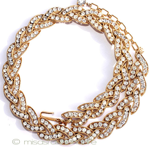 （画像用） Trifari　 トリファリ クリスタル　ネックレス