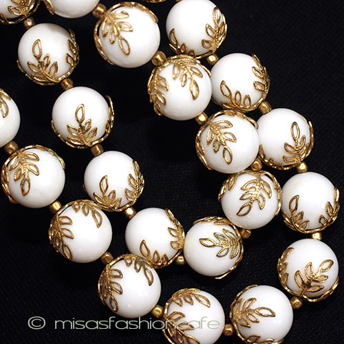 （画像用） Trifari　 トリファリ 金葉　ネックレス