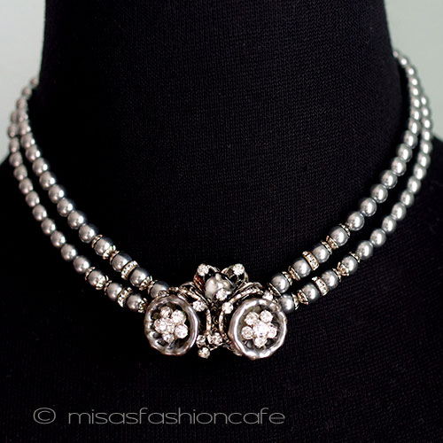 （画像用） Robert・DeMario初期　 パールの花ネックレス