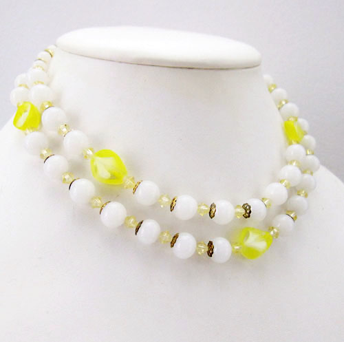 （画像用） ガラス2連ネックレス