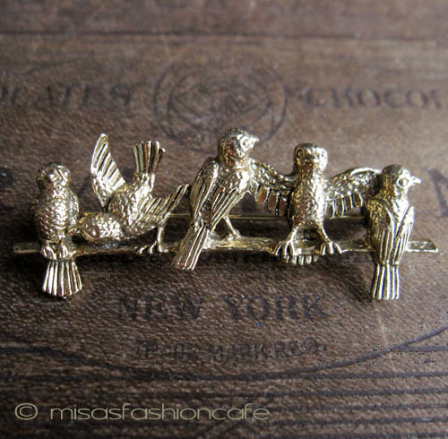 （画像用） すずめ・小鳥　ブローチ