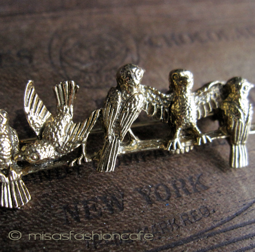 （画像用） すずめ・小鳥　ブローチ