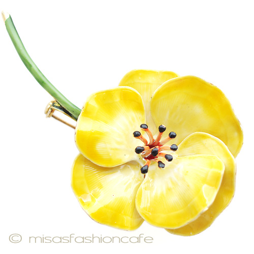 （画像用） Oroginal by Robert ポピーの花ブローチ