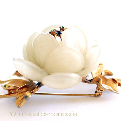 （画像用） Ｖｅｎｄｏｍｅ　ヴァンドーム ローズのお花　ブローチ