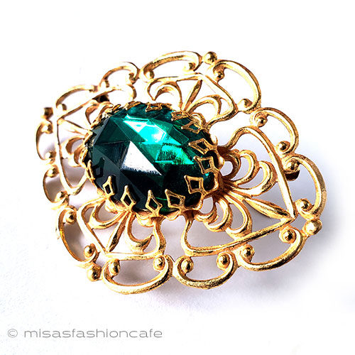 （画像用） ミリアムハスケル刻印 ビジュー　ブローチ