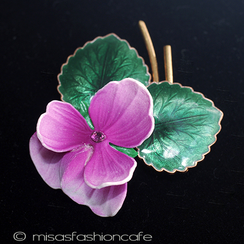（画像用） パンジー・すみれブローチ
