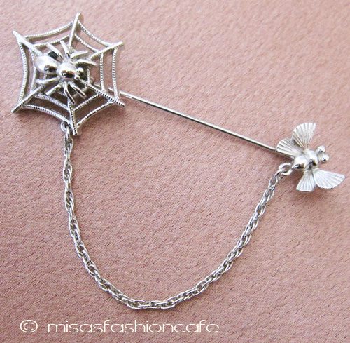 （画像用） Ｔｒｉｆａｒｉ　 トリファリ 蜘蛛の巣　ブローチ